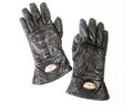 Harley Davidson Women's Small Leather Gloves with Gauntlet Cuff / Vintage Wool Lined Biker Motorcycle or Snowmobile Mitts