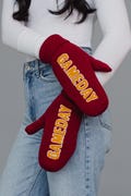 Maroon Game Day Mittens | Game Day Mittens | Fleece Lined Mittens | Neutral Mittens | Winter Mittens | Tailgating Mittens | Maroon Mittens