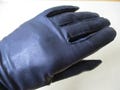 Pair of Midnight Blue Leather Gloves by Grandoe, Size 6 1/2