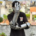 Titanium Claw Medieval Battle Gauntlets – Handcrafted Articulated Steel Armor Gloves with Layered Plate Protection for LARP, Cosplay
