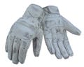 ARGENTO Distressed Silver Leather Motorcycle Gloves | Vintage Riding Gloves | Men's Biker Gloves | Cruiser & Café Racer Style