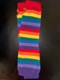 Rainbow Striped Arm Warmers