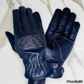 Genuine Cowhide Biker Gloves for Men, Genuine Leather, Winter Gloves, Driving Gloves, Fashion Gloves
