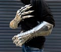 Nazgul Inspired Medieval Gauntlet Gloves | Gothic Fantasy Etched Steel Armor | LARP & Cosplay Costume Accessory | Halloween Gift