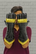 Black Articulated Medieval Gauntlets l Handmade Steel Armor Gloves for LARP, Cosplay & Collectors l Best Gift.