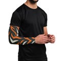 Tiger Stripes Black and Orange Compression Arm Sleeves, Cooling UPF Sun Protection Sportswear, Orioles Sports Equipment, Baseball, Football,