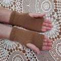 Fingerless gloves knited, wool wrist warmers, driving gloves, gift for her, handmade fingerless gloves, womens winter accessories