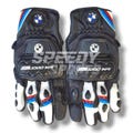 BMW M1000XR MOTOGP Motorbike Racing Leather Gloves - Made In Genuine Cowhide Leather - With Free Shipping