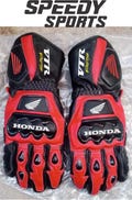 Honda VTR Racing MOTOGP Motorbike Racing Leather Gloves - Made In Genuine Cowhide Leather - With Free Shipping