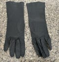 Vintage Ladies Italian Black Leather Gloves Size 7