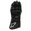 Alpinestars Motorcycle Racing Gloves – Premium Leather, Armored Knuckle Protection, Black Biker Gloves for Men