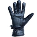 Premium Black Leather Winter Gloves - Warm Insulated Driving Gloves with Adjustable Wrist Strap