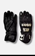 Kawasaki Ninja MotorBike Racing Leather Gloves