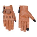 Designer Driving Gloves Cognac Brown Leather Touchscreen Car Gloves Men Women Reverse Stitch Luxury Driving Gloves Classic Motorcycle Gloves