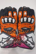 Unisex Racing Motorcycle Gloves | Orange & Black Alpinestars Inspired | CE Protection | Biker Street Gloves