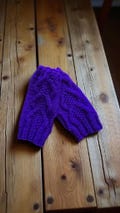 Hand knitted womens hand warmers