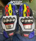 Suzuki GSXR MOTOGP Motorbike Racing Leather Gloves - Made In Genuine Cowhide Leather - With Free Shipping