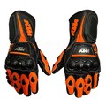 KTM Redbull MotoGP Leather Racing Gloves: Cowhide, CE Approved