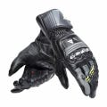 Dainese Druid Racing Gloves | Cowhide | Kangaroo Leather Dainese Style with Knuckle Protection Gloves – Grey, Black & Yellow Racing Glove