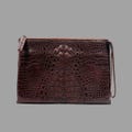 Luxury Crocodile Leather Clutch Bag