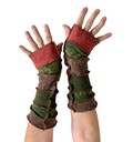 Recycled Sweater Arm Warmers Earth Tones