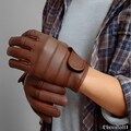 Genuine Leather Motorcycle Gloves Full Finger Unisex Riders, Leather Gloves, Genuine Leather, Winter Gloves, Driving Gloves