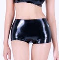 Rubber Pants Shorts, Fetish Wear, Shiny Tight Latex for Roleplay Sexy Wear