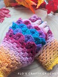Dragon Scale Fingerless Gloves | Crochet | Hand made | Wool Blend | boho | fingerless | Wrist warmers | gloves | mermaid mitts