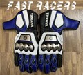 Yamaha Motorbike MOTOGP Racing Leather Gloves - Made In Genuine Cowhide Leather - With Free Shipping