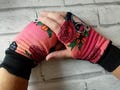 Fingerless gloves, Skulls and spiders, fleece lined gloves, Cotton jersey gloves, fingerless mitts, wrist warmers, gift for her, gothic,