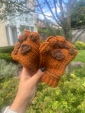 Paw Fingerless Gloves | Mittens | Therian/Furry/Kemonomimi Accessories