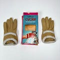 Vintage Aris Isotoner Cycler Gloves Camel Stretch One Size Style 23230 NOS RARE