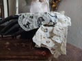 ANTIK delicate arm warmers lace teacreamy bobbin lace cuffs lace insert for historical clothing romantic costume shabbychic nostalgia