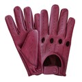 Leather Driving Gloves: Nappa Leather, Full Finger, Adjustable Wrist