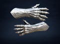 Nazgul-Inspired Etched Steel Gauntlet Gloves | Gothic Medieval Armor | Fantasy Cosplay LARP Costume | Halloween Gift