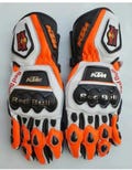 Red Bull KTM Motorcycle Leather Racing Gloves Motorbike Riding Gloves