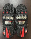 Ducati Racing Motorbike Leather Gloves, Genuine Cowhide Leather Gloves, Biker Cloves, TPU Protectors Gloves, Gift For Him or Her