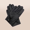 Men's Unlined Leather Gloves – Classic Driving Gloves, Officer Style Police Look Gloves, Soft Leather Dress Gloves