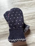Kids Wool Mittens - Made From Upcycled Sweaters - Felted Wool Mittens -  - Fleece lined - size small