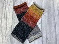 Fingerless gloves wrist warmers fingerless mittens multicoloured festival boho folk one size