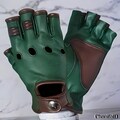 Stylish Half Finger Touring Genuine Leather Motorcycle Gloves, Genuine Leather, Winter Gloves, Driving Gloves, Fashion Gloves