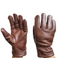 Corellian Brown Leather Recon Gloves | Star Wars Cosplay Gloves | Mandalorian Rebel Pilot Costume Accessory