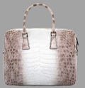 Handcrafted Genuine Crocodile Skin Briefcase – Designer Gradient Laptop Bag for Men