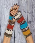 One of a kind - LIMITED EDITION-EP No328 - Arm warmers- Winter accessories- Winter wool gloves- Fingerless gloves mittens- Knit hand warmers