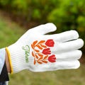 Customized Gloves, Flower Work Gloves, Garden Gloves for Women, Gardening Protective Gloves, Unique Gift, Birthday Gifts, Durable Gloves