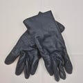 Fownes Navy Leather Gloves 7.5 Women's 100% Cashmere Lined Vtg 80s 90s Driving