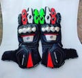 MV Agusta MotoGP Leather Motorcycle Gloves: Cowhide Racing Gloves