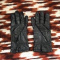 Vintage 90s Fownes Leather Driving Biker Gothic Grunge Gloves Winter Fashion
